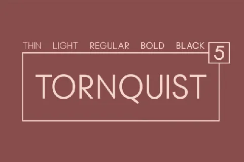 Tornquist Family font