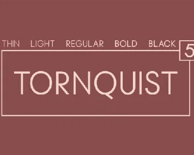 Tornquist Family font