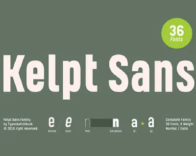 Kelpt Sans Family font