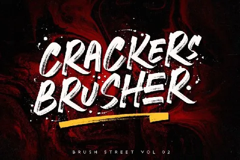 Crackers Brusher font