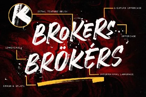 Crackers Brusher font