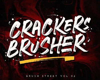 Crackers Brusher font