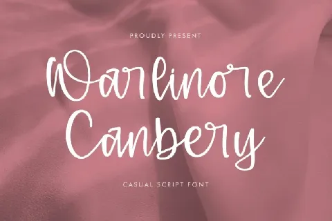 Warlinore Canbery font