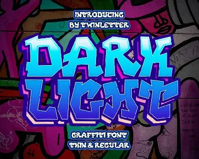 DARK LIGHT font