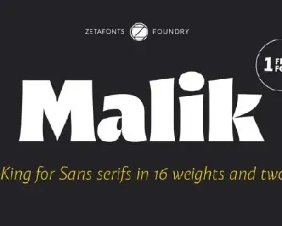 Malik Serif font