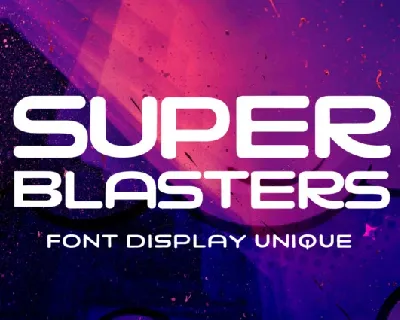 Super Blasters font