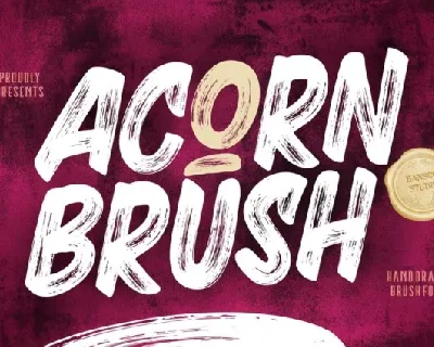 Acorn Brush font