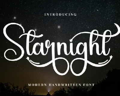 Starnight Script font