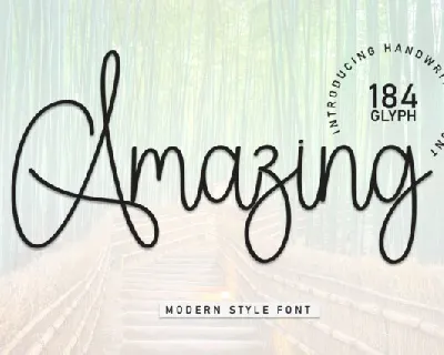 Amazing Script Typeface font