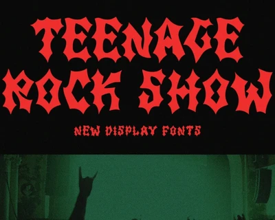 Teenage Rock Show font