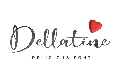 Dellatine font