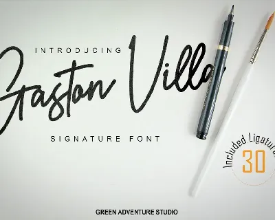 Gaston Villa font