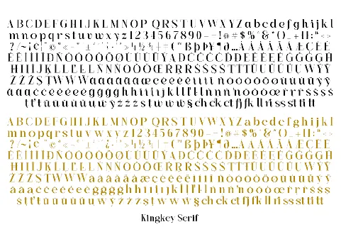 Kingkey Demo font