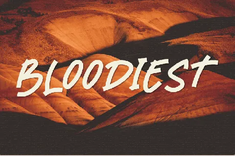 Bloodiest font