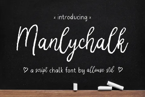 Manlychalk font