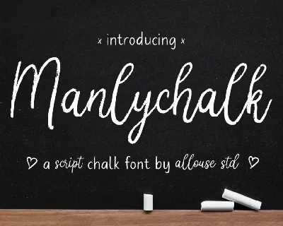 Manlychalk font