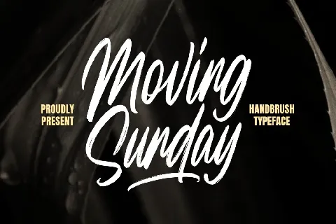 Moving Sunday font