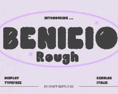 Benicio Rough font