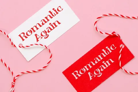 RomanticAgainDemo font