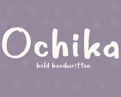 Ochika font