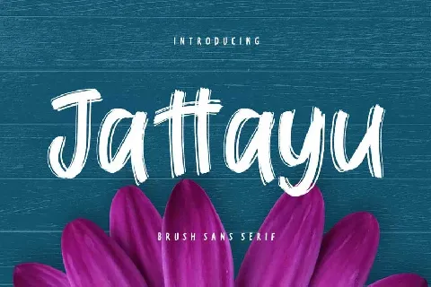 Jattayu Sans Serif Brush font