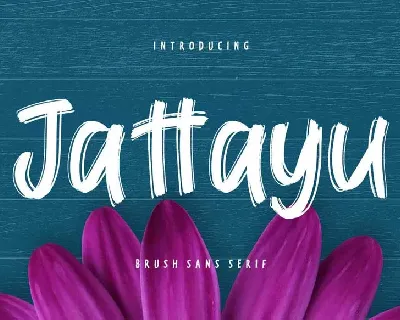 Jattayu Sans Serif Brush font