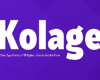 Kolage font