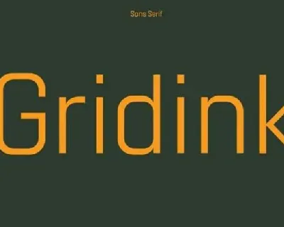 Gridink font
