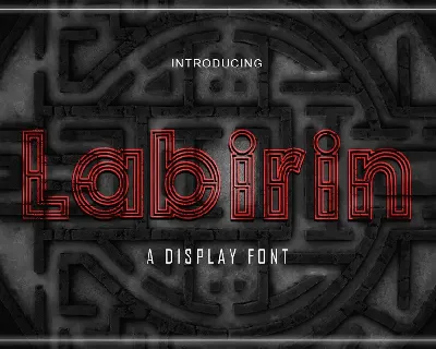 Labirin font