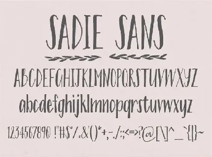 Sadie Sans font