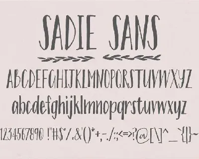 Sadie Sans font