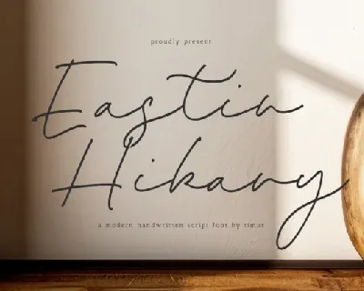 Eastin Hikary font