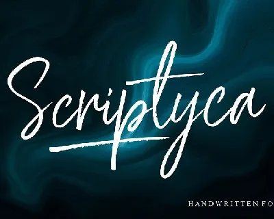 Scriptyca Brush font