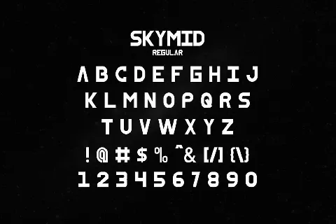 SkyMid font
