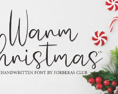 Warm Christmas font