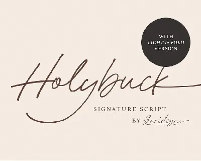 Holybuck font