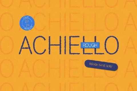 Achiello Rough font