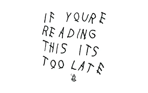 If Youâ€™re Reading This font