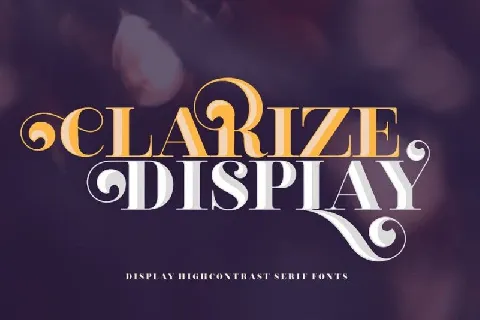 Clarize Display Family font