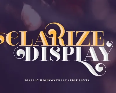 Clarize Display Family font