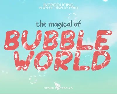 Bubble World font