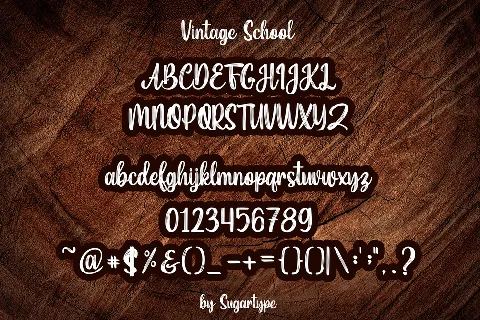 Vintage School font