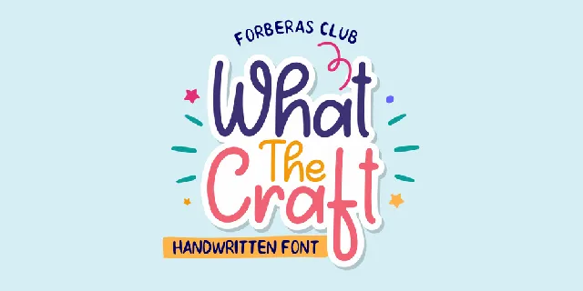 What the craft font