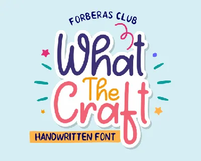 What the craft font