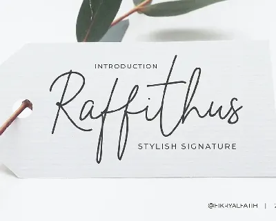 Raffithus font