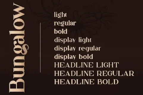 Bungalow font