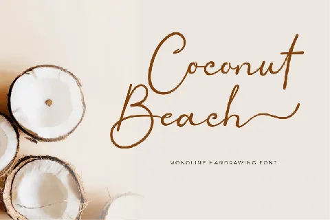 Coconut Beach Calligraphy font