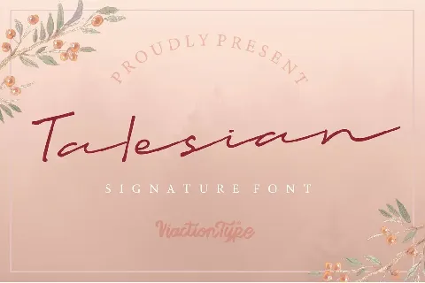 Talesian Signature font