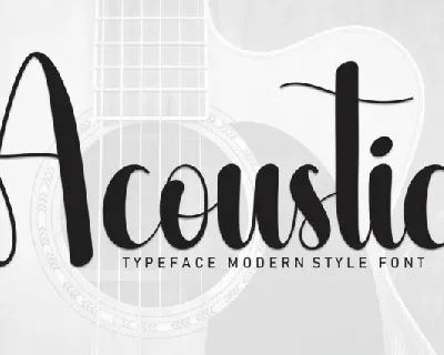 Acoustic Script font
