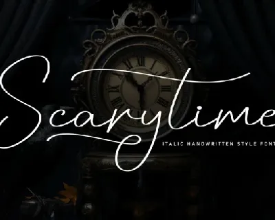 Scarytime Script font